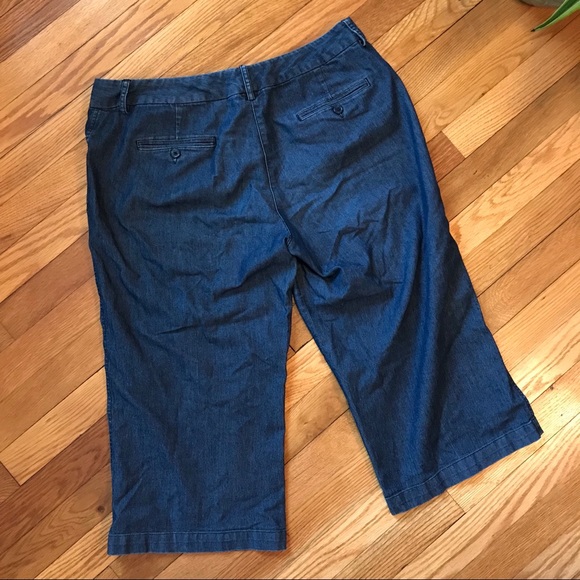 B. Moss Jean Wide Leg Capris - Picture 6 of 7
